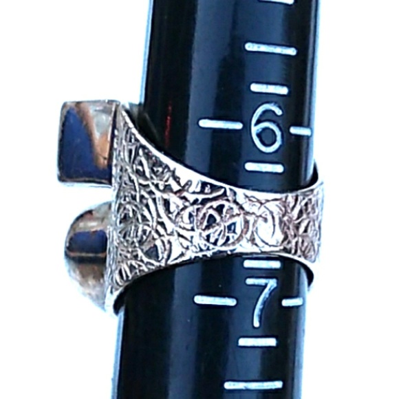 RARE JAY KING DTR Sterl.Silver GemStone Ring Rose Quartz Rhodochrosite Tourmalin - Picture 4 of 16